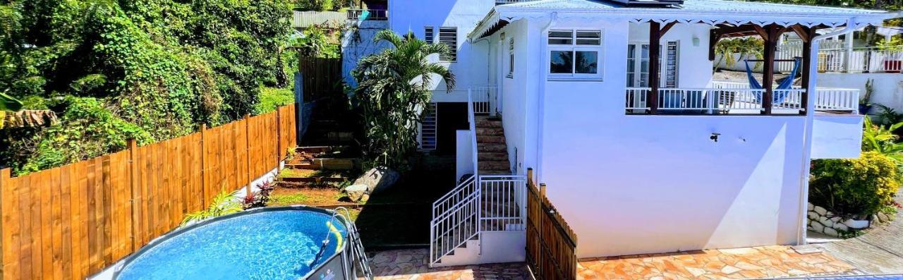 Villa Iguana, Duplex Paisible, Vue Magnifique Mer Et Rocher Du Diamant, Piscine Sainte-Luce Exteriér fotografie